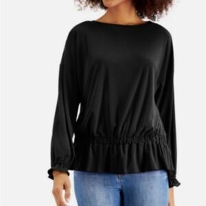 Ann Taylor Elegant Black Top